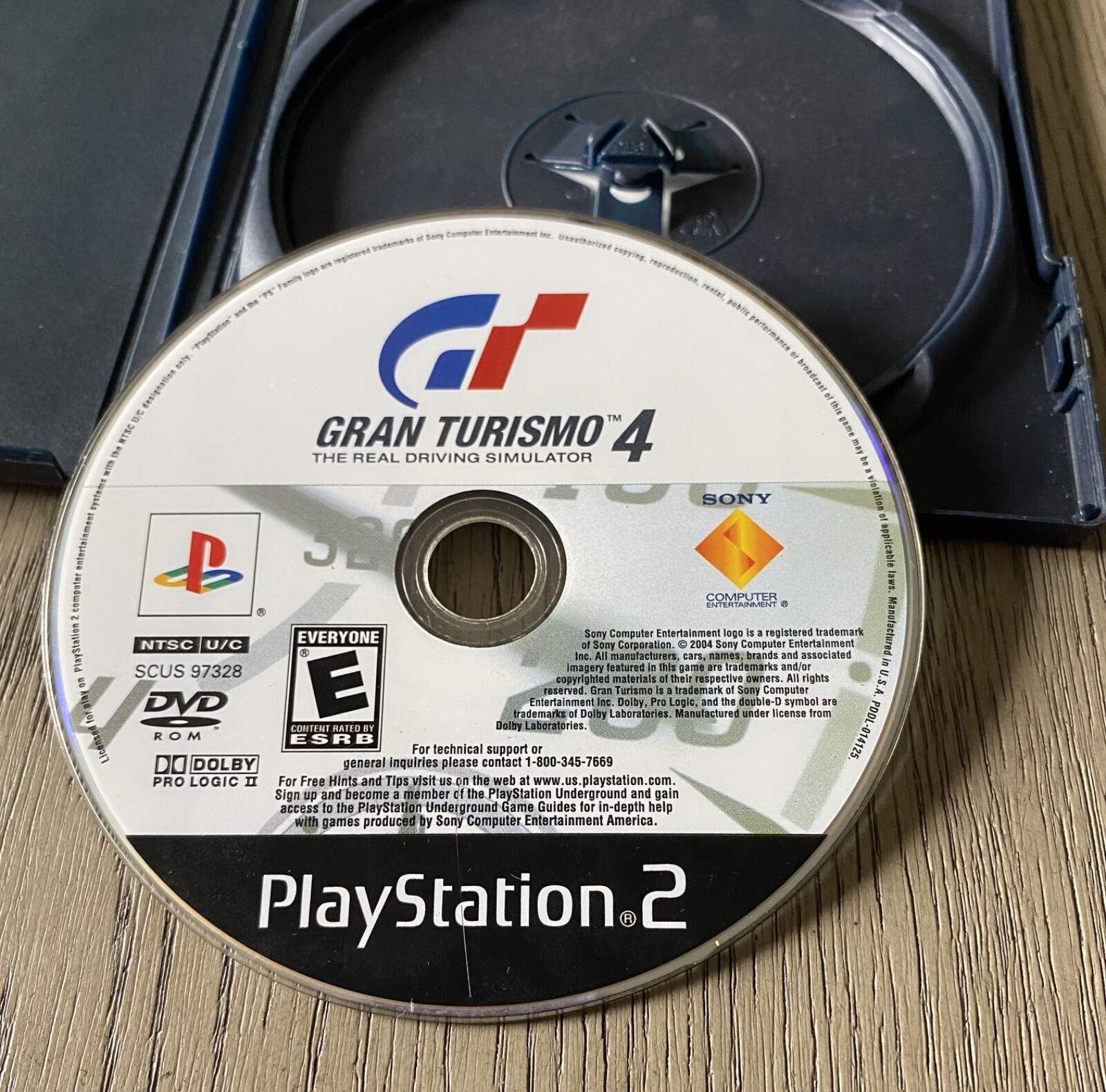 Disc Gran Turismo 4 Driving Simulator Sony Playstation 2 PS2 🔴 black label case