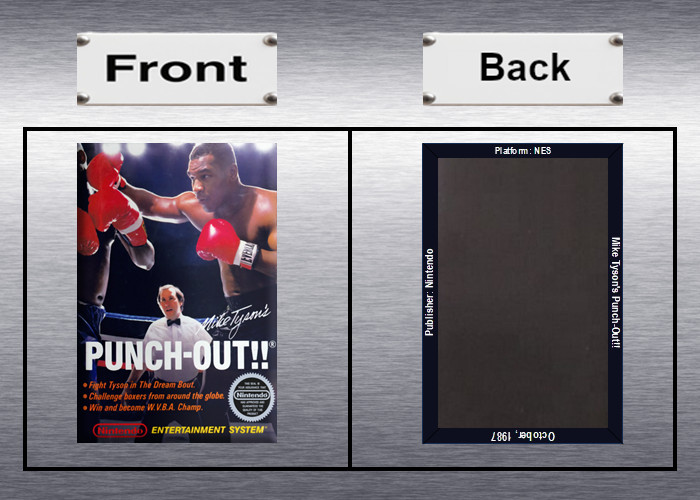 Mike Tyson’s Punch-Out!! Video Game Box Art NES High Quality Magnet