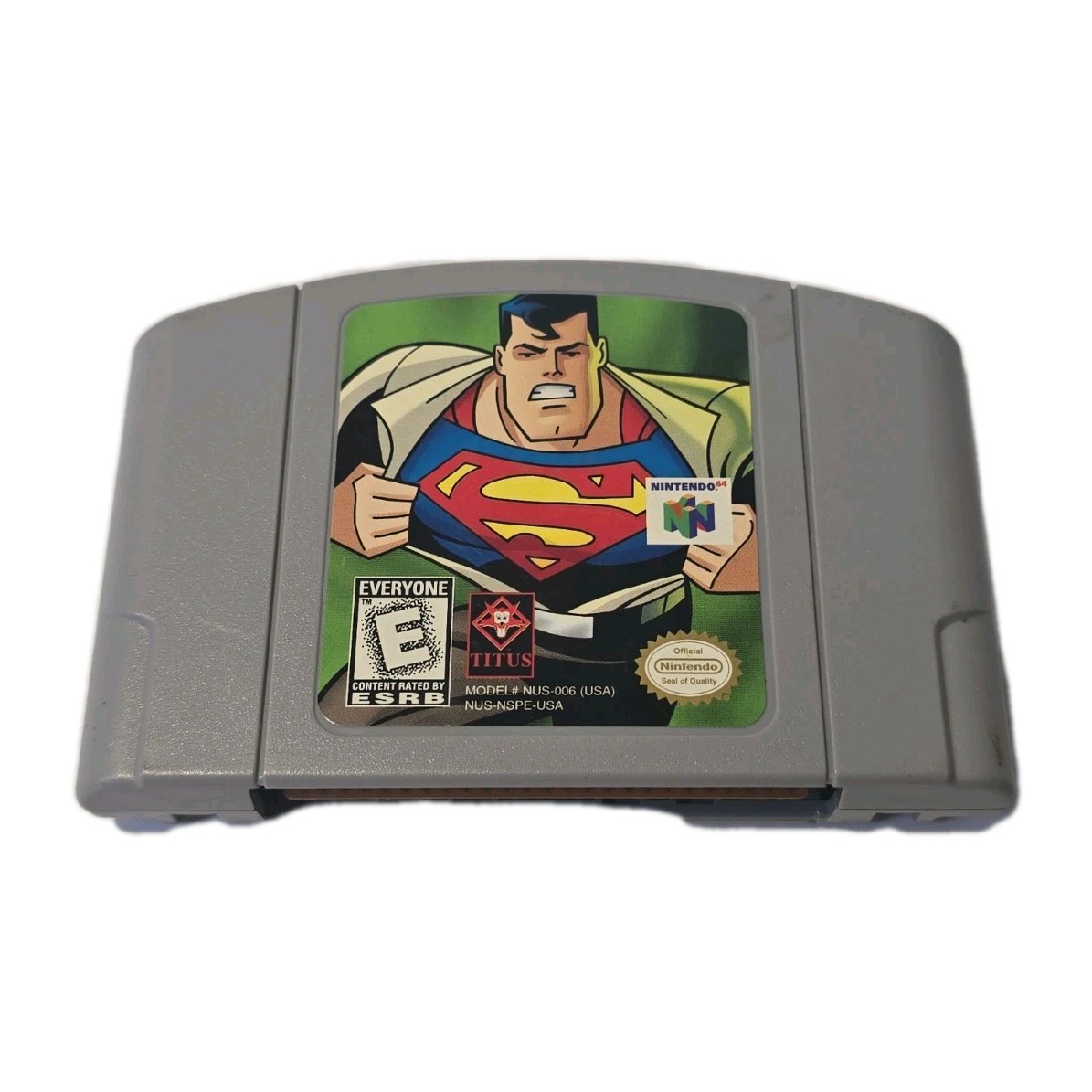 Superman Nintendo 64 Titus Adventure E-Everyone USA Game Cartridge