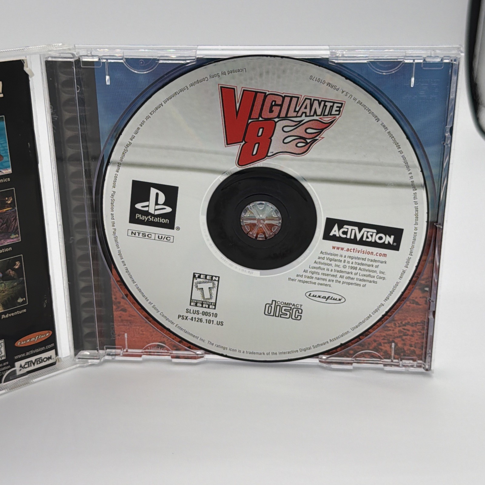 Vigilante 8 (Sony PlayStation 1, 1998) PS1 CIB Disc Resurfaced Tested