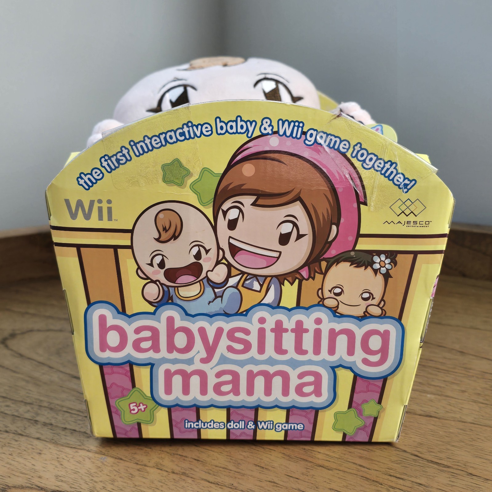 Babysitting Mama Game with Plush Interactive Baby Nintendo Wii NEW WITH BOX 👀