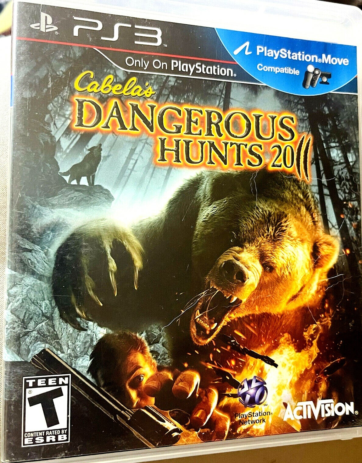 PS3 Cabela’s Dangerous Hunts 2011 PlayStation 3 W/ 3D Glasses, Disc Is Excellent