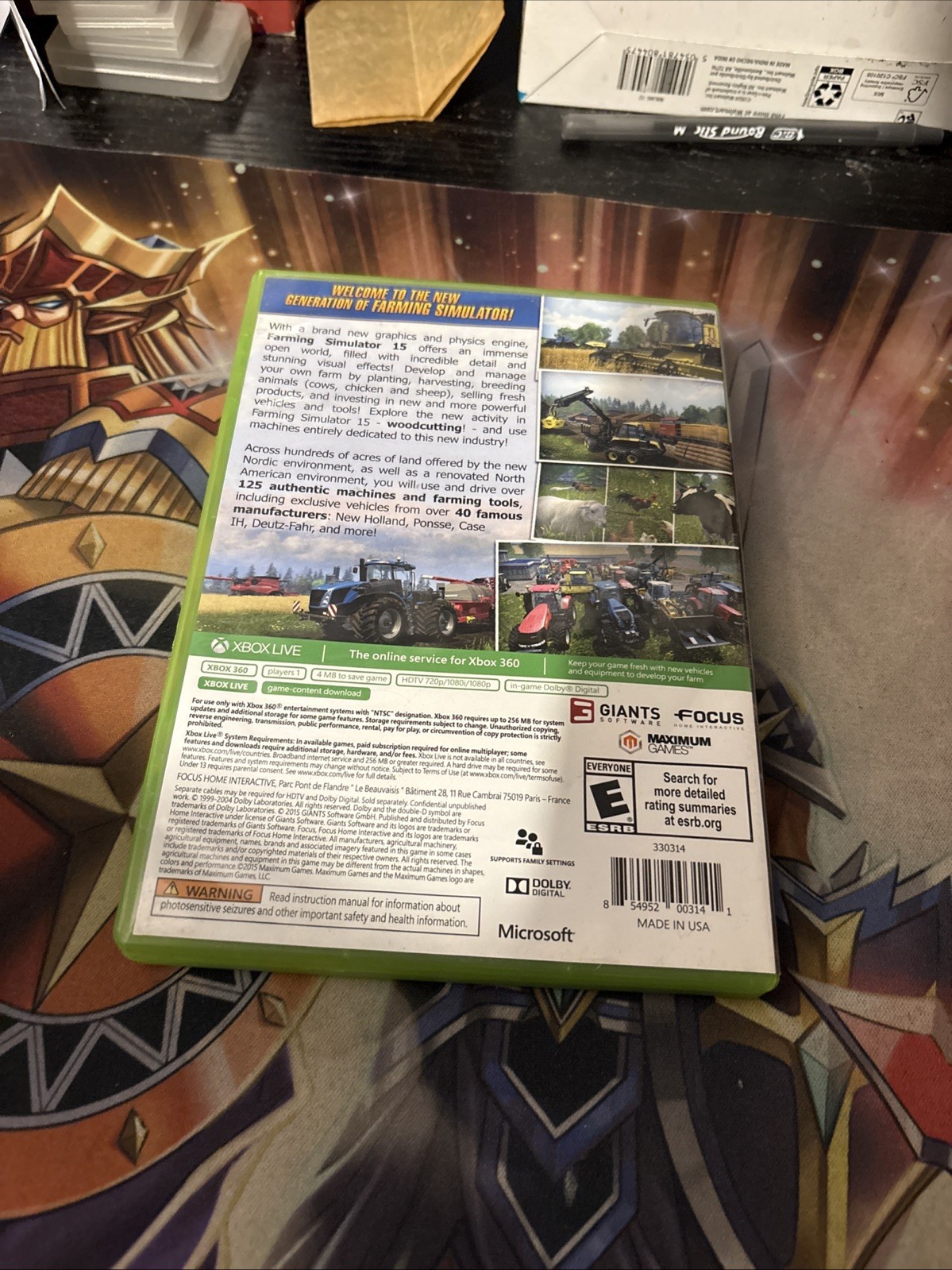 Farming Simulator 15 (Microsoft Xbox 360, 2015) Complete, Tested