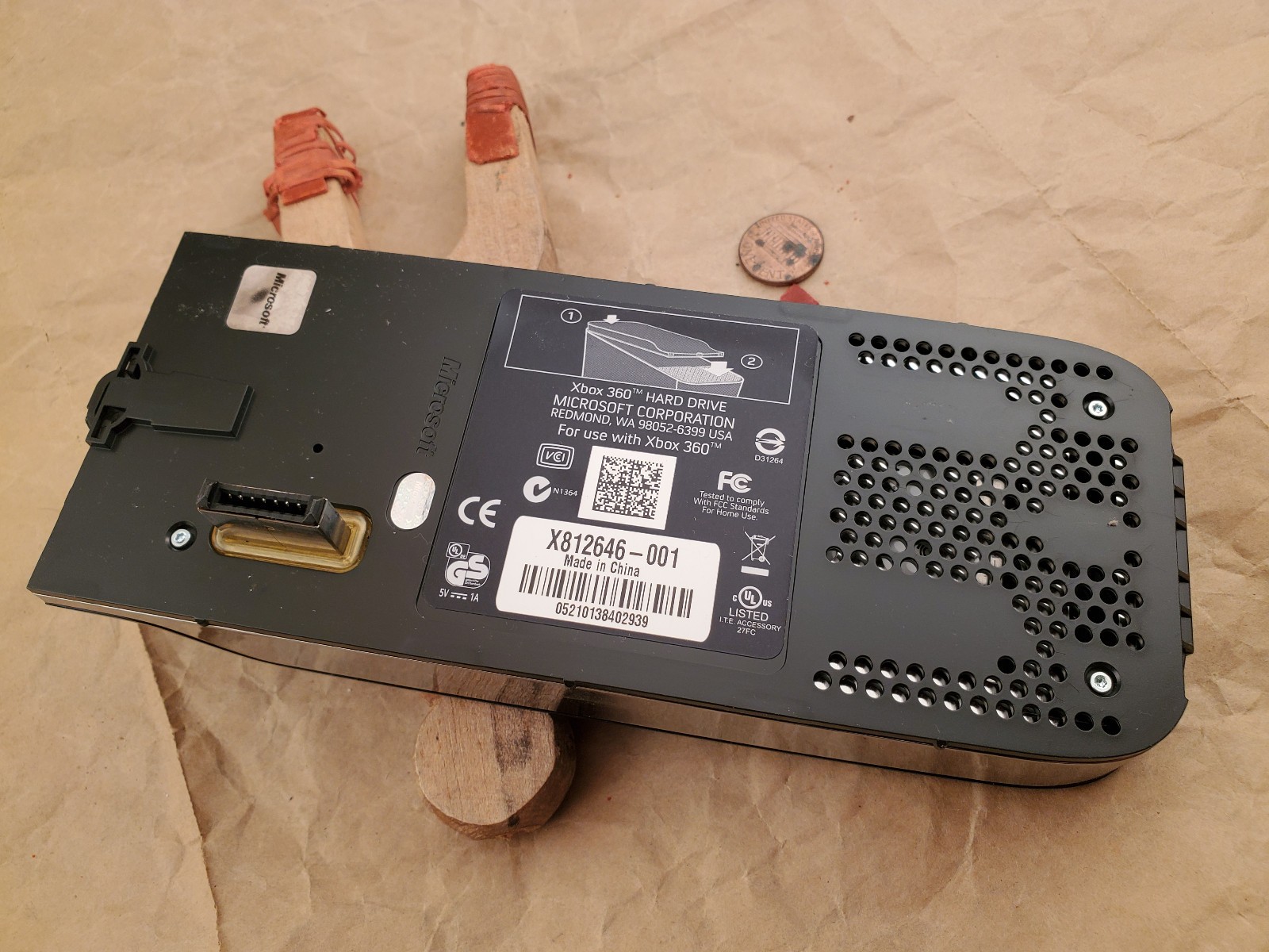 Xbox 360 120GB External Hard Drive HDD Microsoft Factory OEM Black