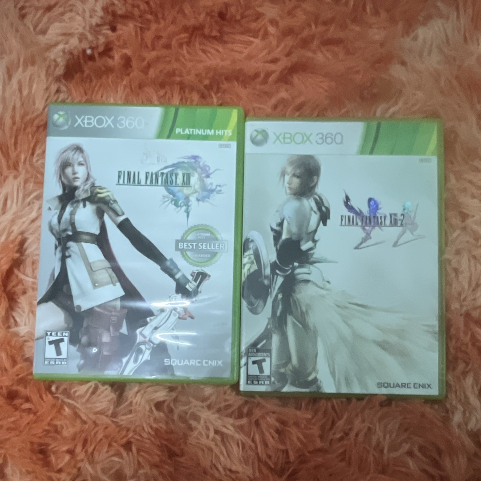 Square Enix Final Fantasy XIII & XIII-2 Xbox 360 Video Game Lot (2 Games)