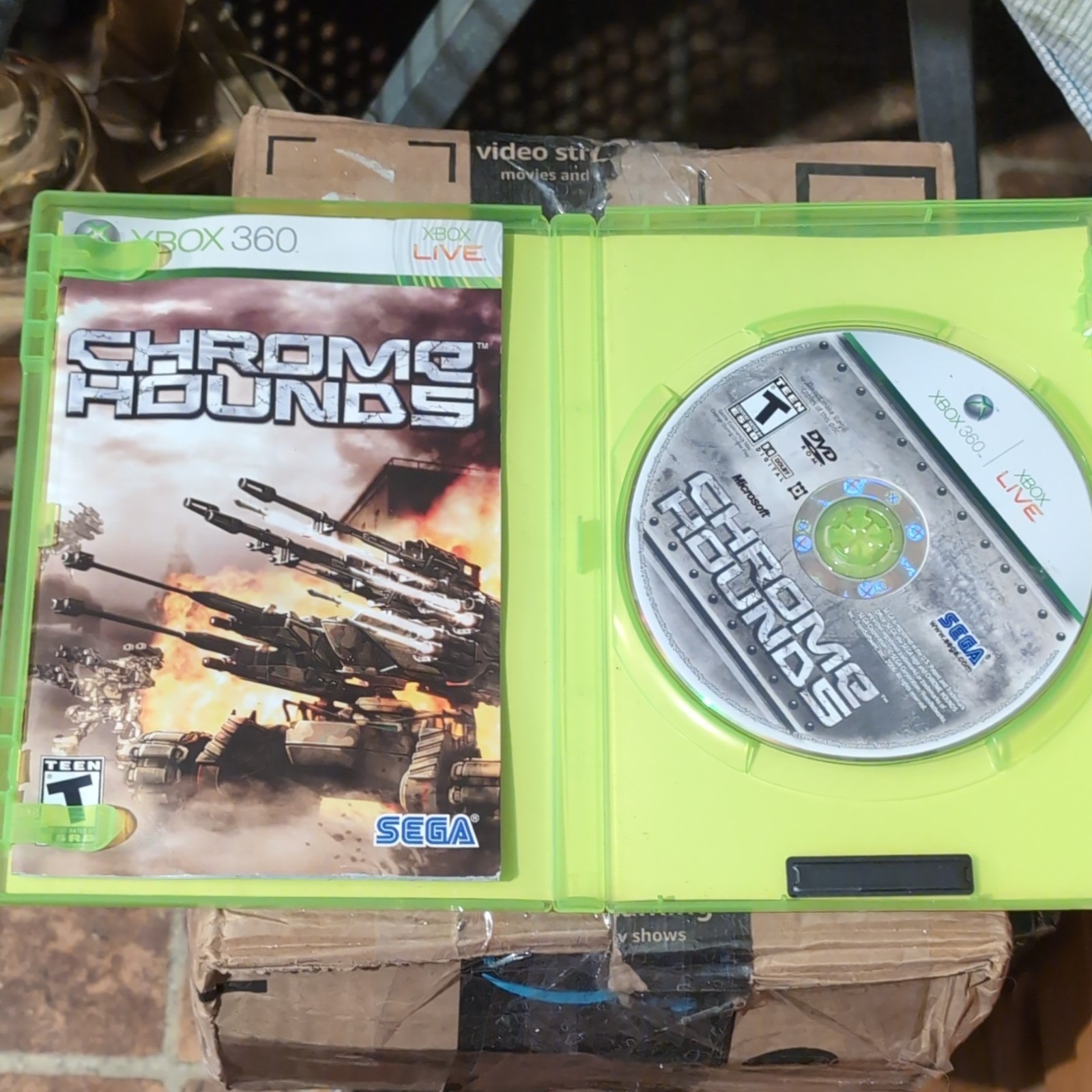 SEGA Chrome Hounds Xbox 360 Shooter Multiplayer Online T NTSC-U/C