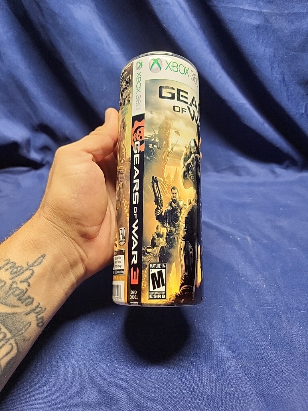 Gears of War 3 (Xbox 360, 2011) Artwork Sublimation 20oz Tumbler