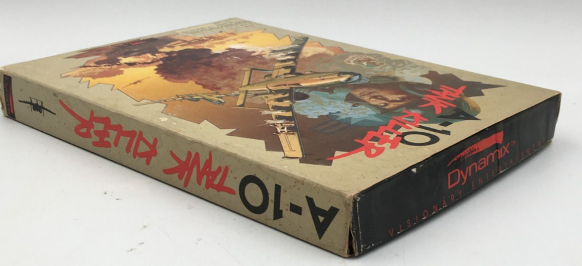 1989 Dynamix A-10 Tank Killer Thunderbolt II MS-DOS 5.25″ Floppy Disk IMB PC Gam