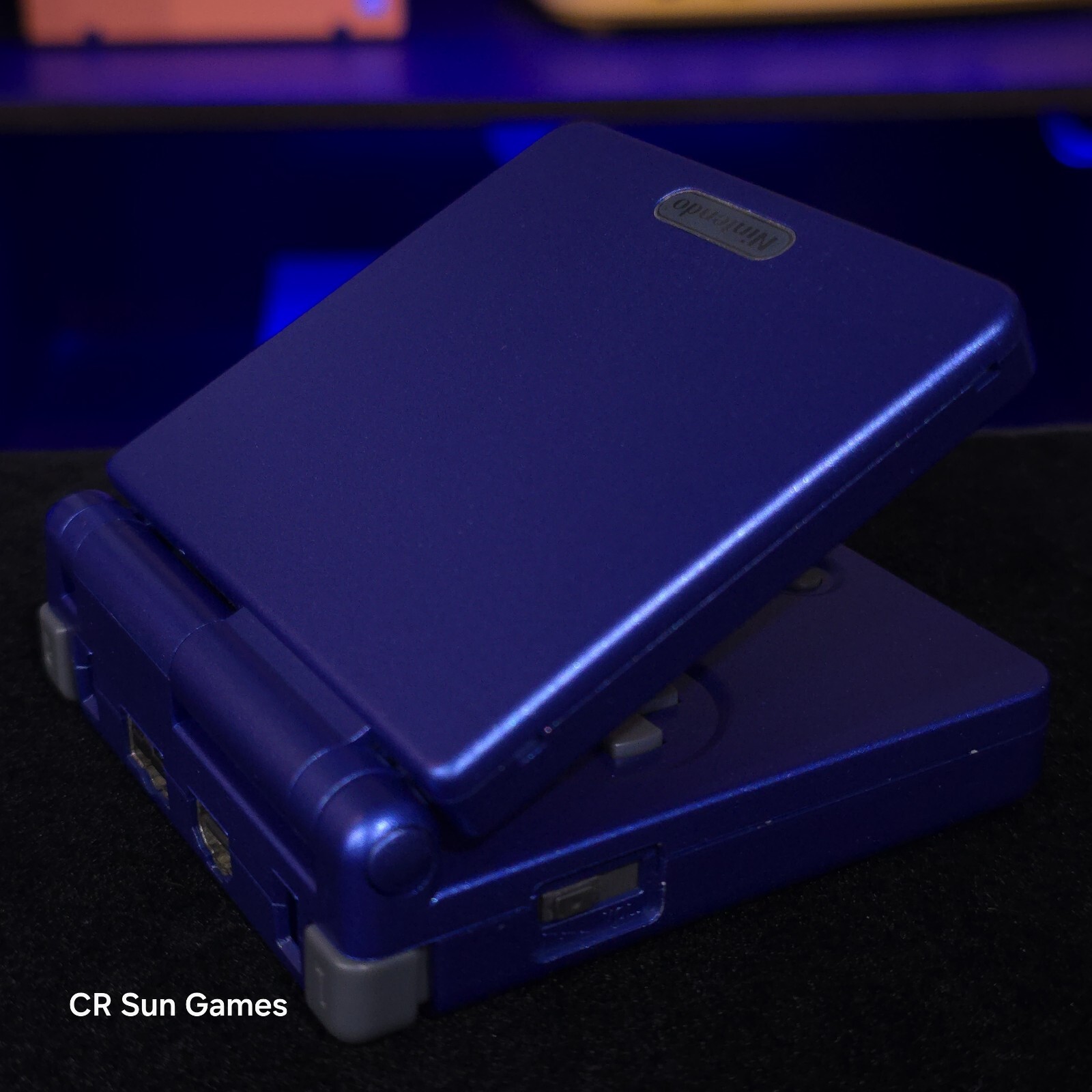 Blue Nintendo Game Boy Advance GBA SP IPS V2 Screen And USB-C