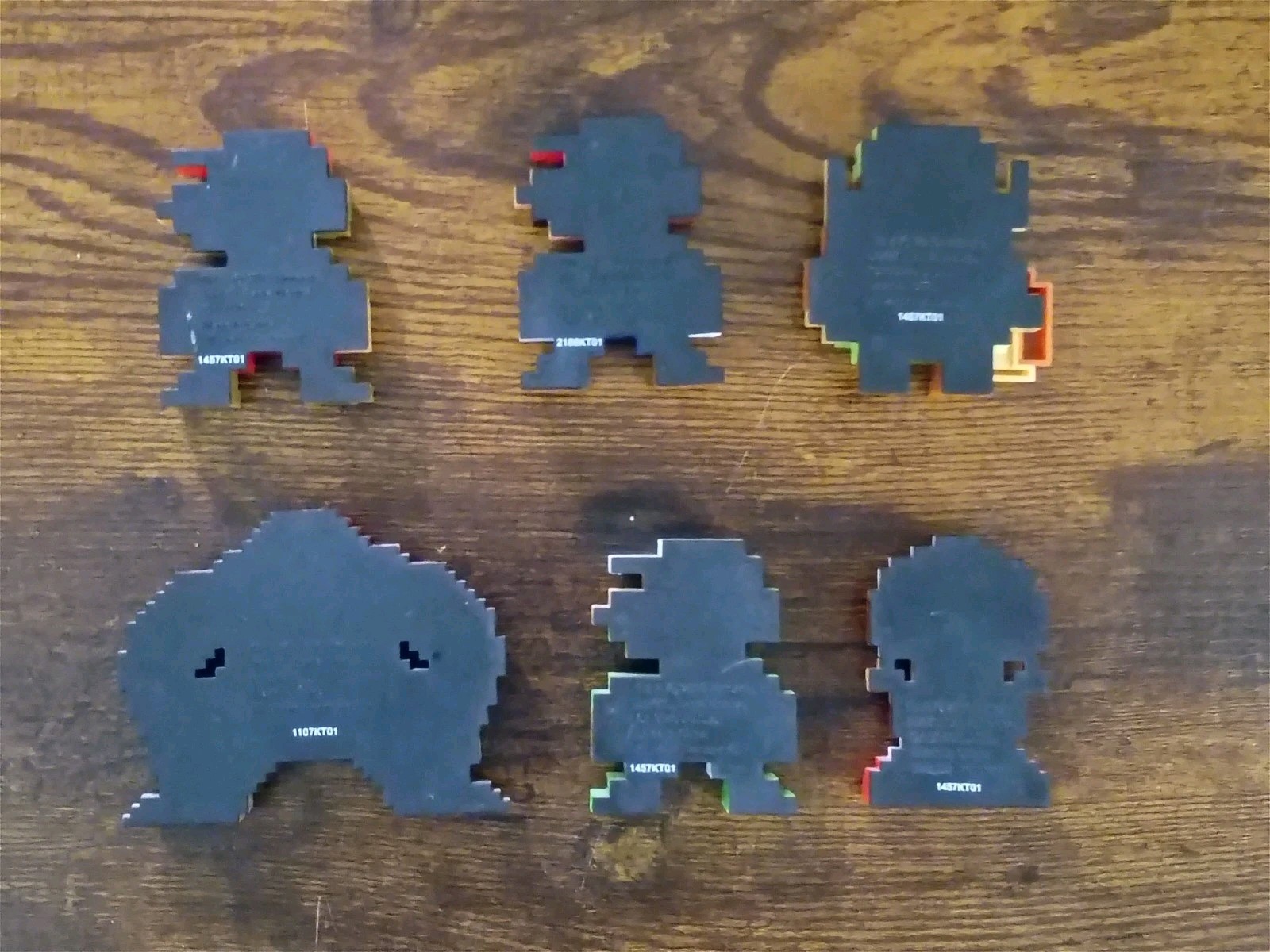 6-PK SUPER MARIO 2.5″ World of Nintendo 8-Bit Pixel Luigi Toad Donkey Kong Link
