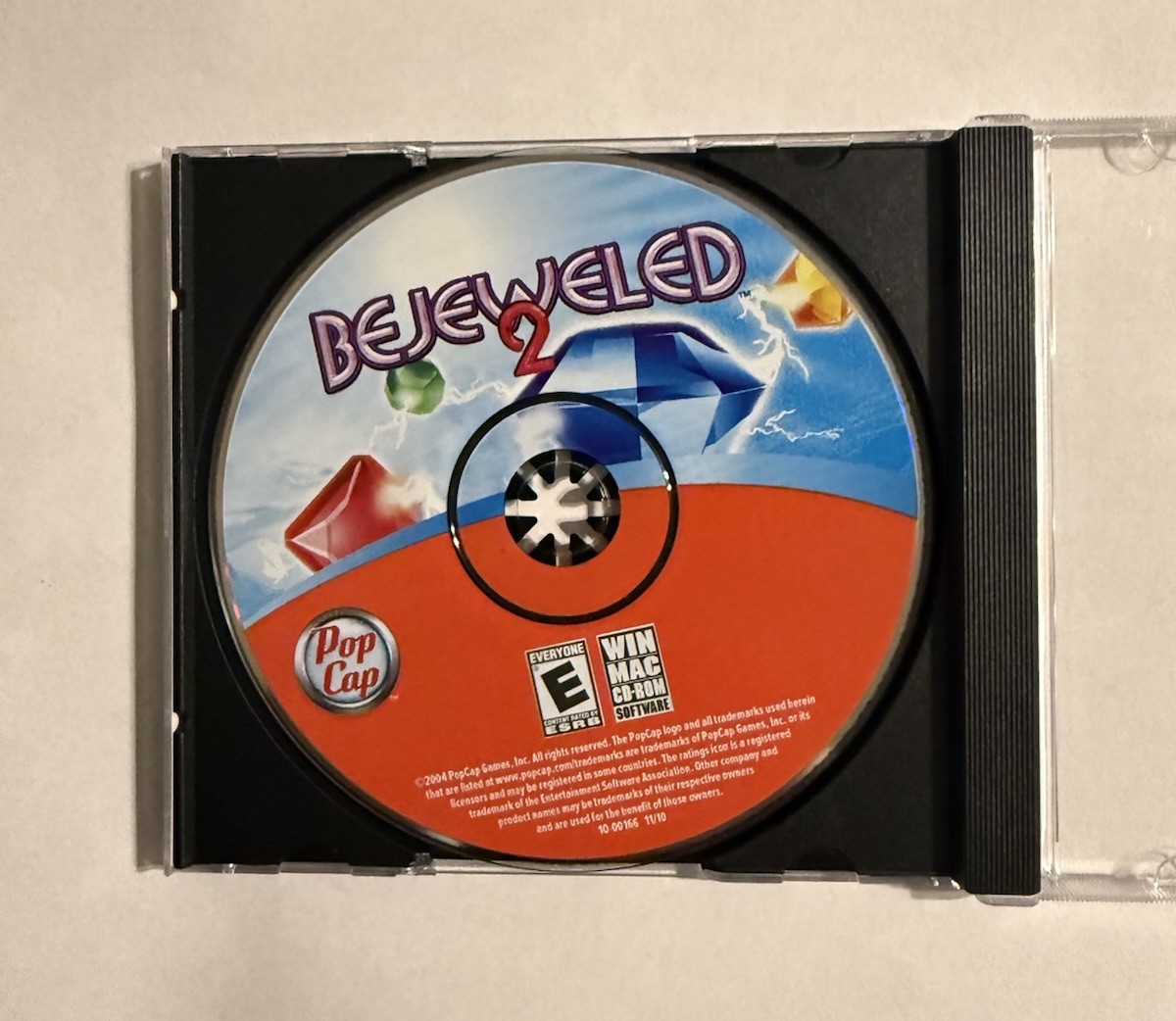 Bejeweled 2 PC CD-ROM PopCap Game Complete w/ Case & Disc Win/Mac Tested 2004