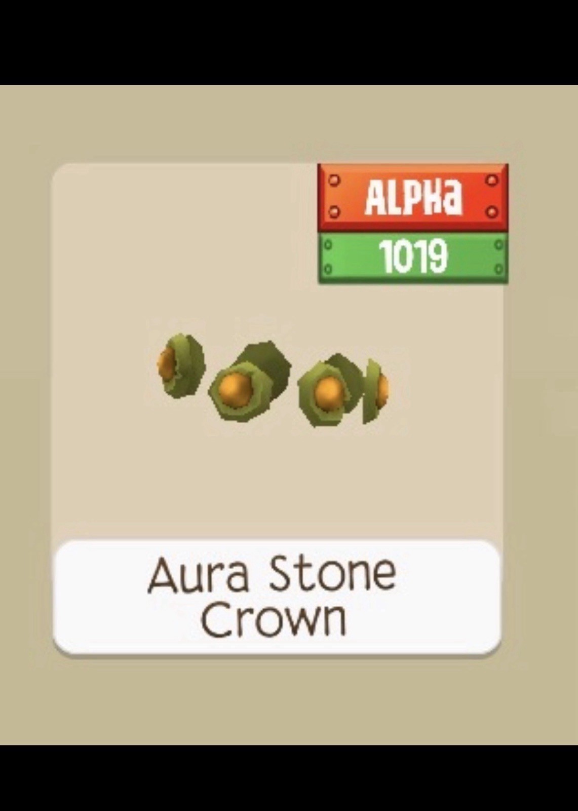 Animal Jam Aura Stone Crown In-Game Item PC Android Apple II