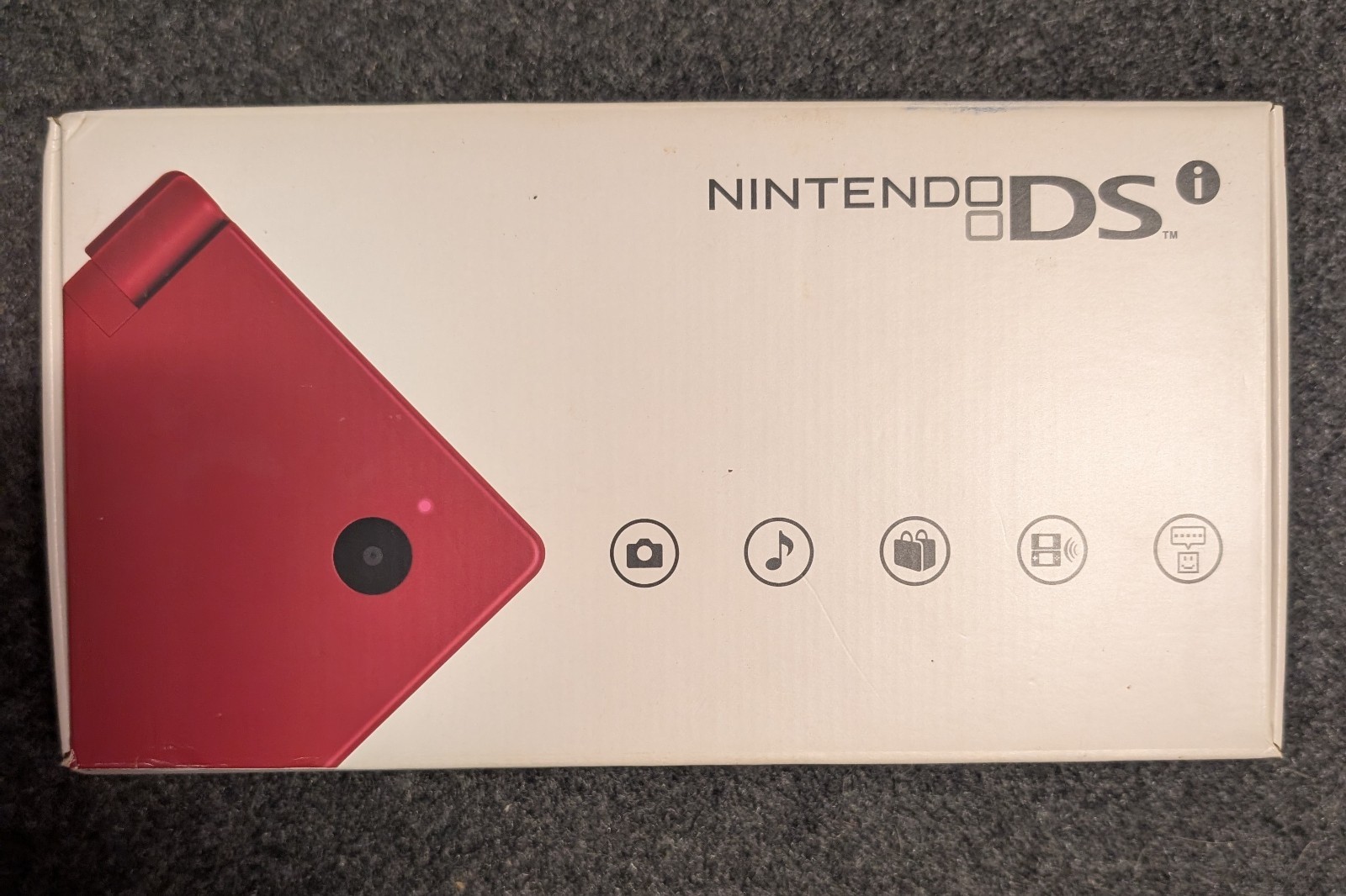 CIB Nintendo DS I DSI Handheld Game Console with Red Camera
