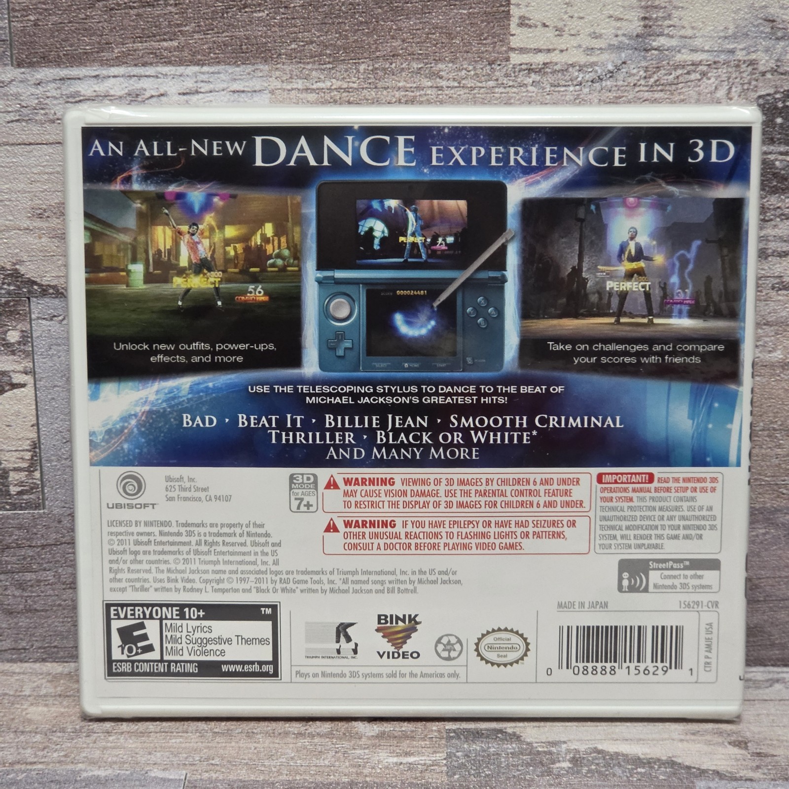 Michael Jackson – The Experience 3D – Nintendo 3DS – Brand New | Factory Sealed