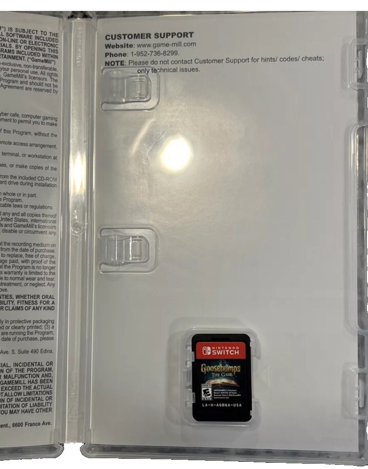 Goosebumps The Game Nintendo Switch, 2018 -PreOwned