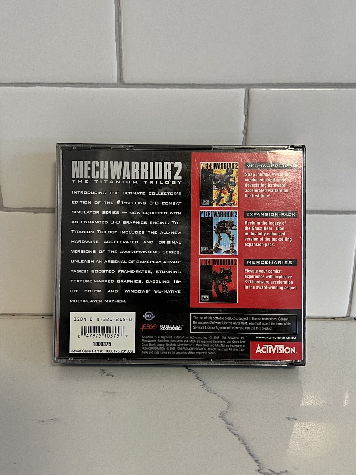 MechWarrior 2 Titanium Trilogy Edition ACTIVISION PC RARE!!