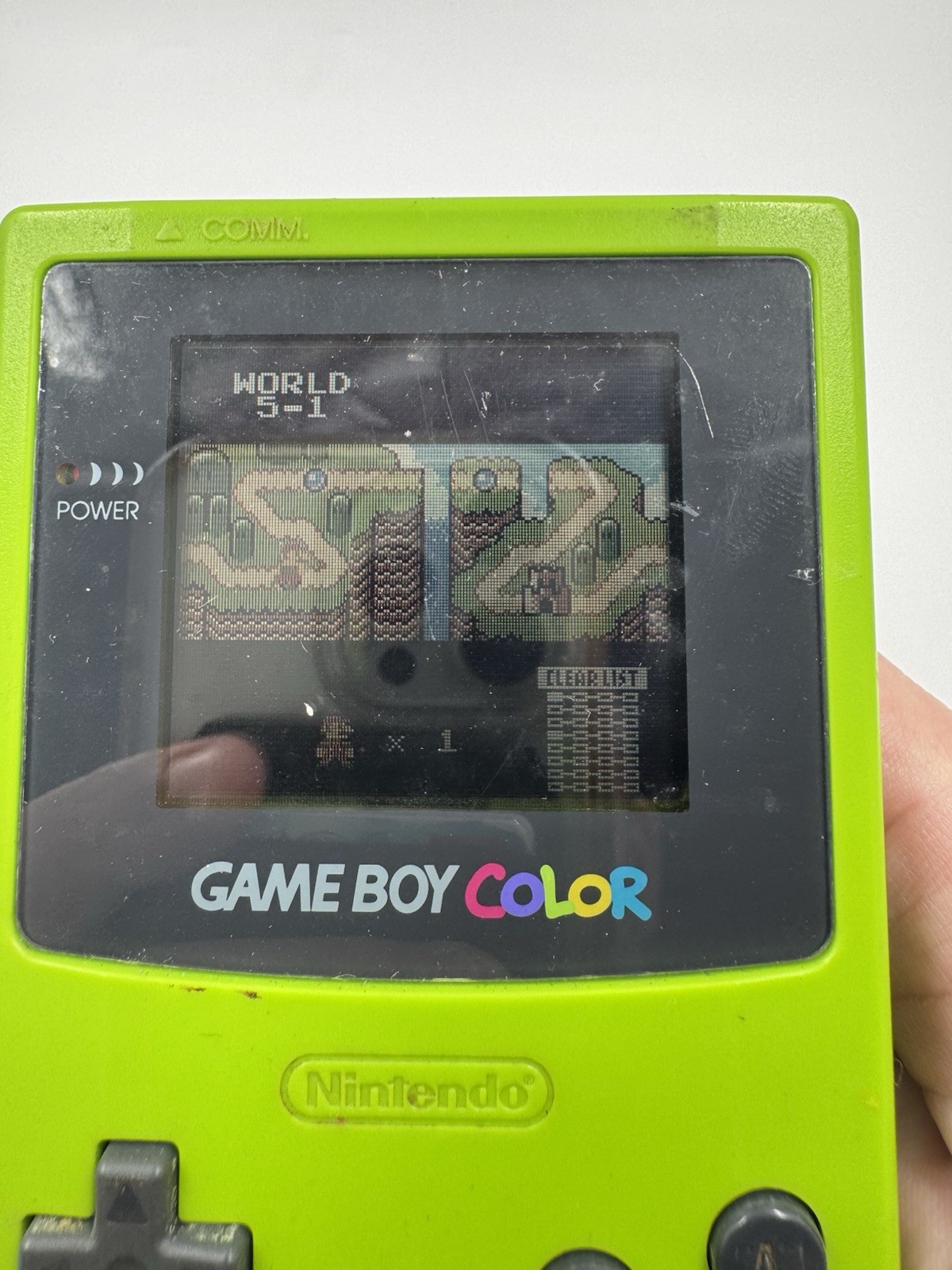 Nintendo Game Boy Color Kiwi Handheld System CGB-001 As-Is Works Read