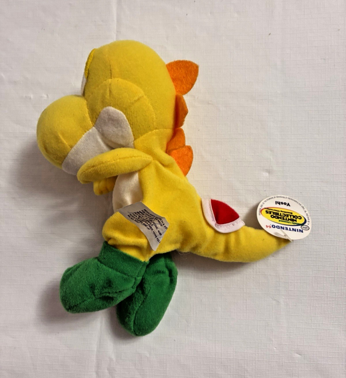 Nintendo 64 Collectibles – Yellow YOSHI – Mario Bros BD&A Beanbag – Rare Vintage