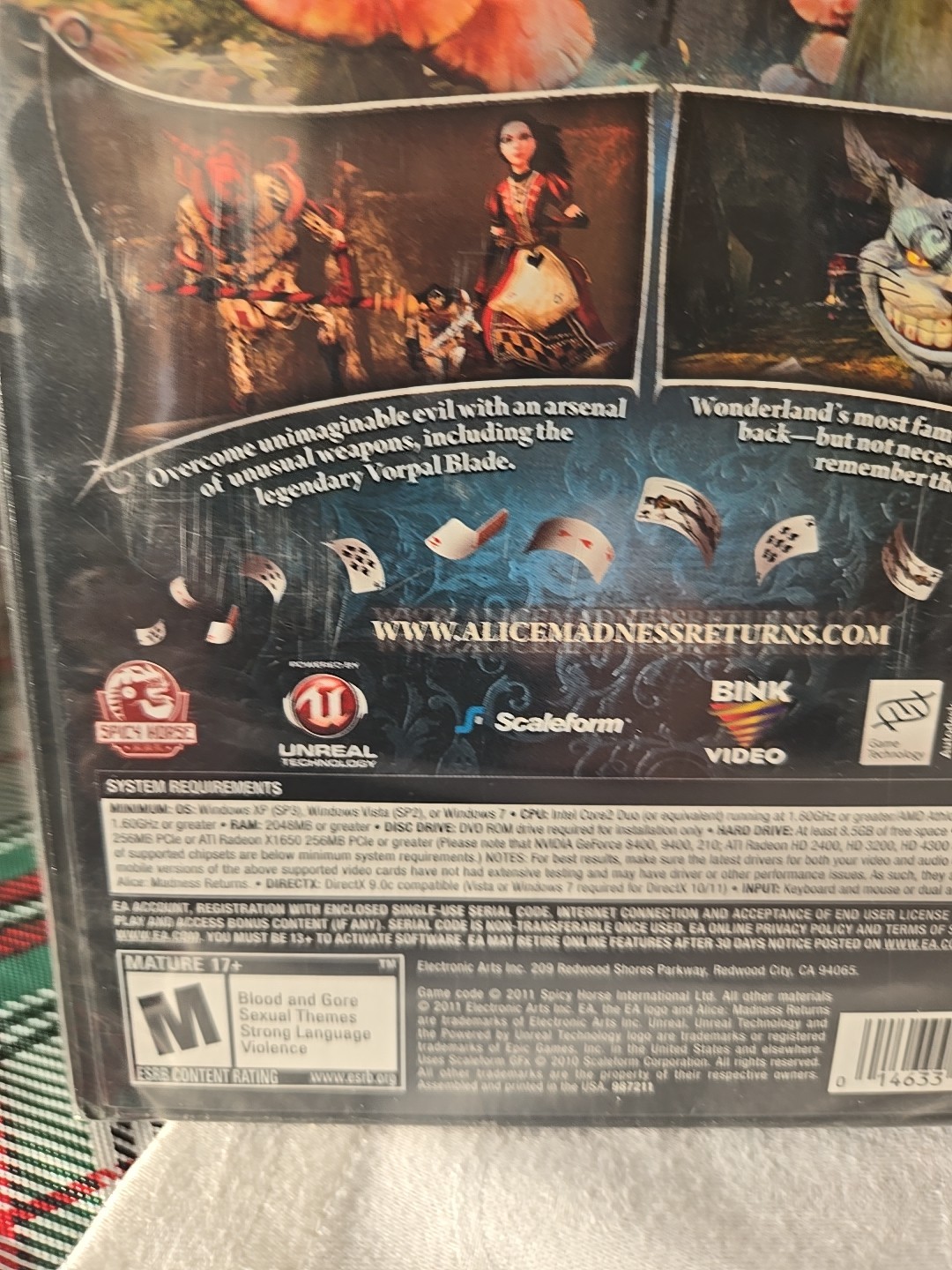 Alice: Madness Returns PC New Factory Sealed