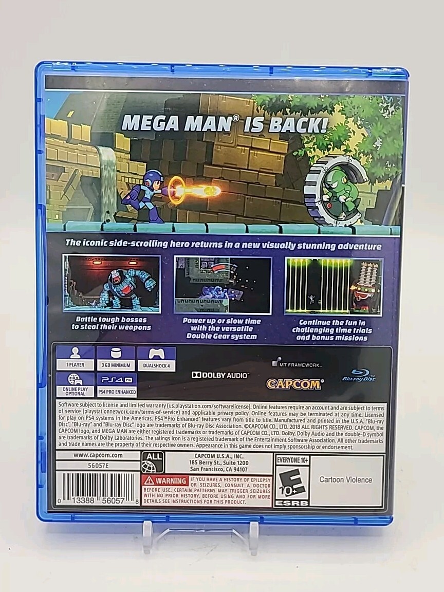 Mega Man 11 (PlayStation 4, 2018) Preowned PS4 Tested & Working