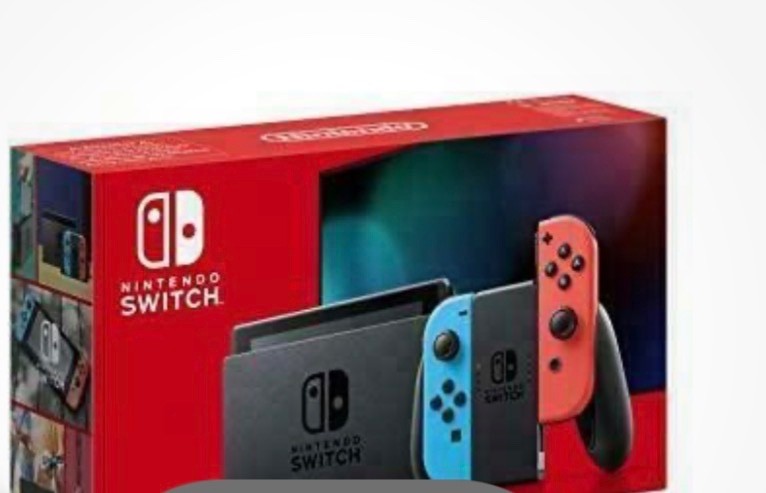 Nintendo Switch HAC-001(-01) Handheld Console – 32GB – Neon Blue/Red Joy-Con…