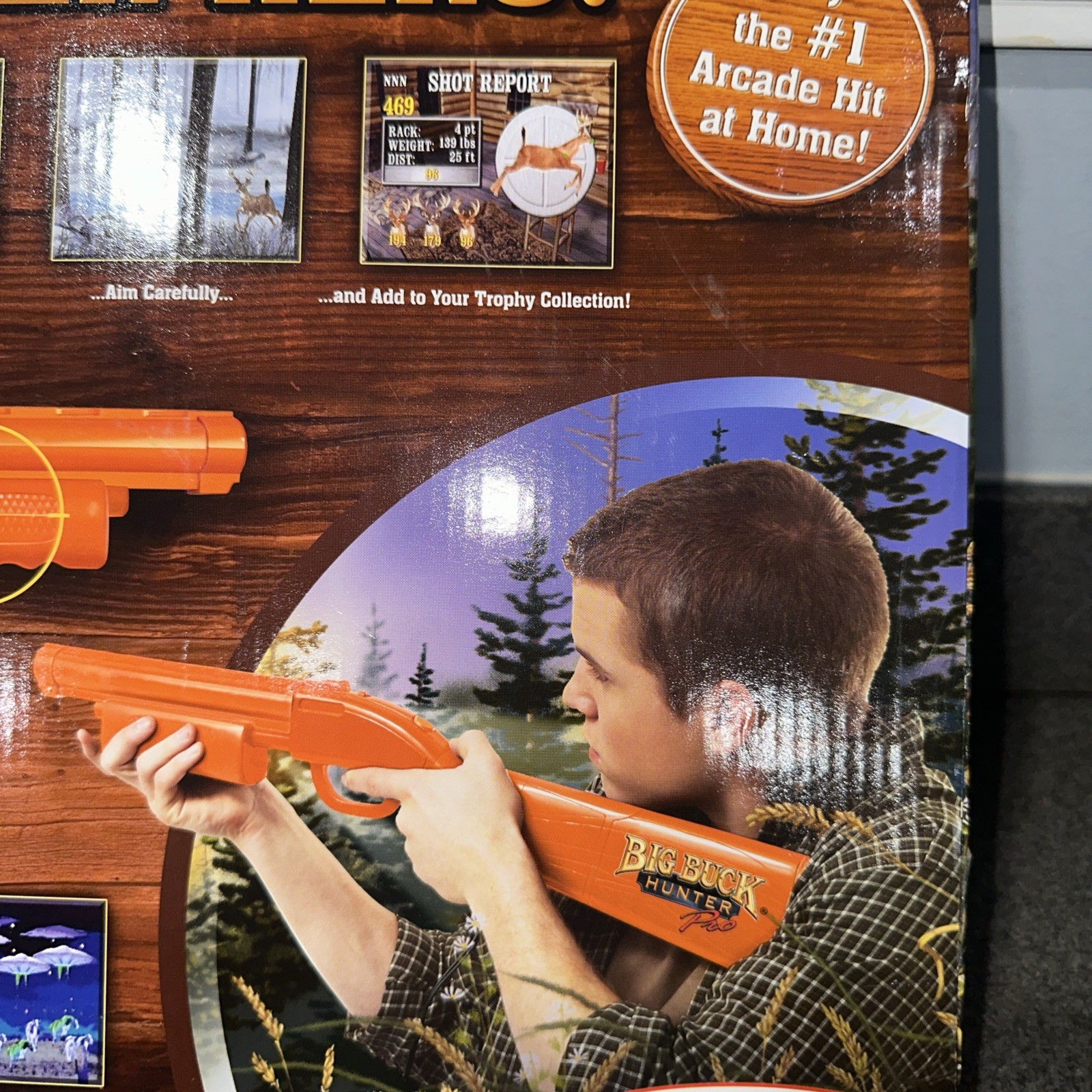 Big Buck Hunter Pro JAKKS Plug & Play TV Game Orange Shotgun | New