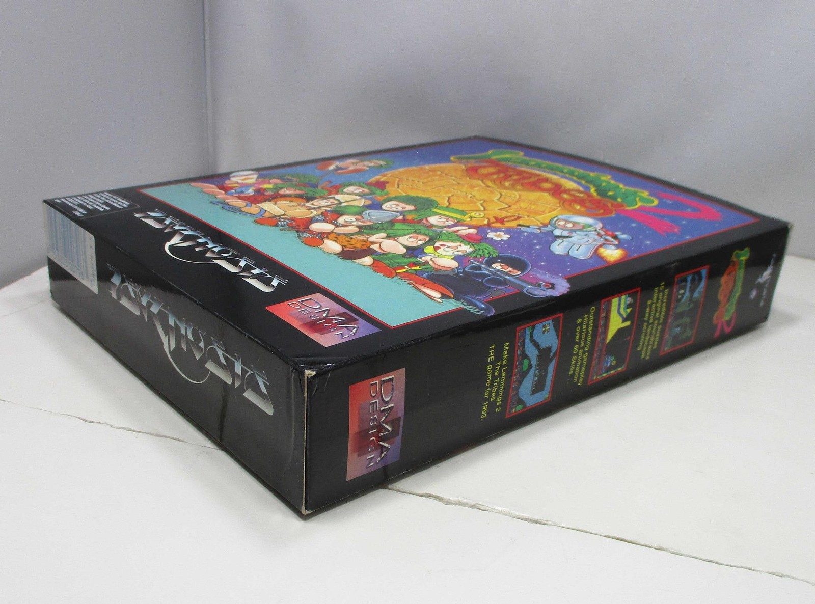1993 Psygnosis Lemmings 2 “The Tribes” Big Box PC (2) 3.5″ Floppy Disks – Tested