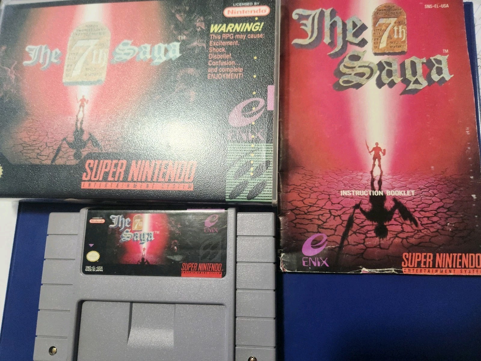 The 7th Saga W Book (Super Nintendo SNES, 1993)
