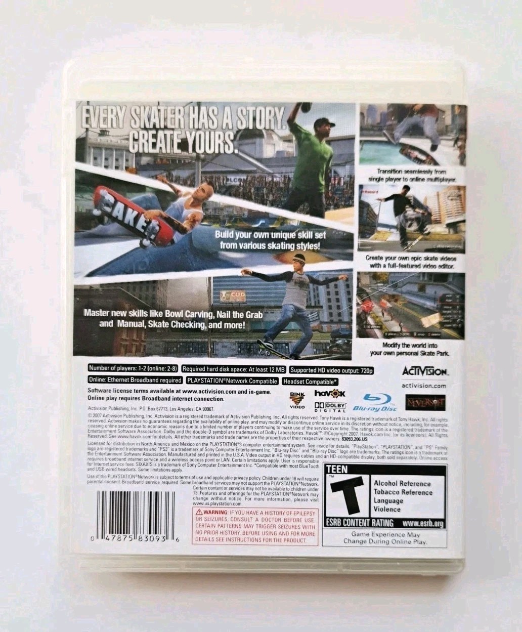 Tony Hawk’s Bundle Project 8, Proving Ground (Sony PlayStation 3, 2006-2010)