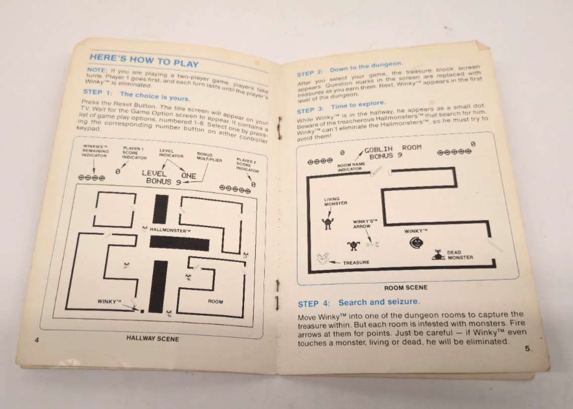 Venture (Atari 2600, 1982) Game Cartridge & Instruction Manual – Tested