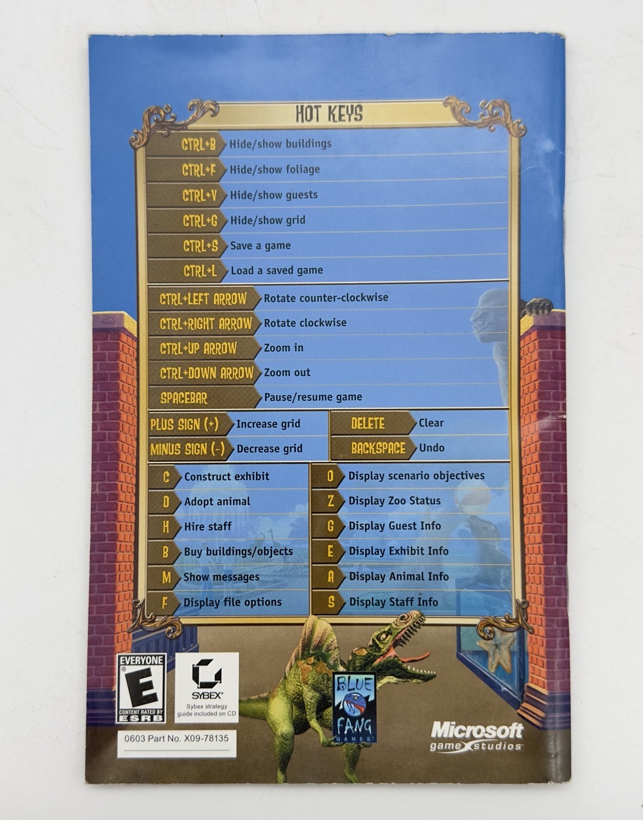 MANUAL ONLY Zoo Tycoon Complete Collection PC 2003 Microsoft GUC SHIPS FAST!