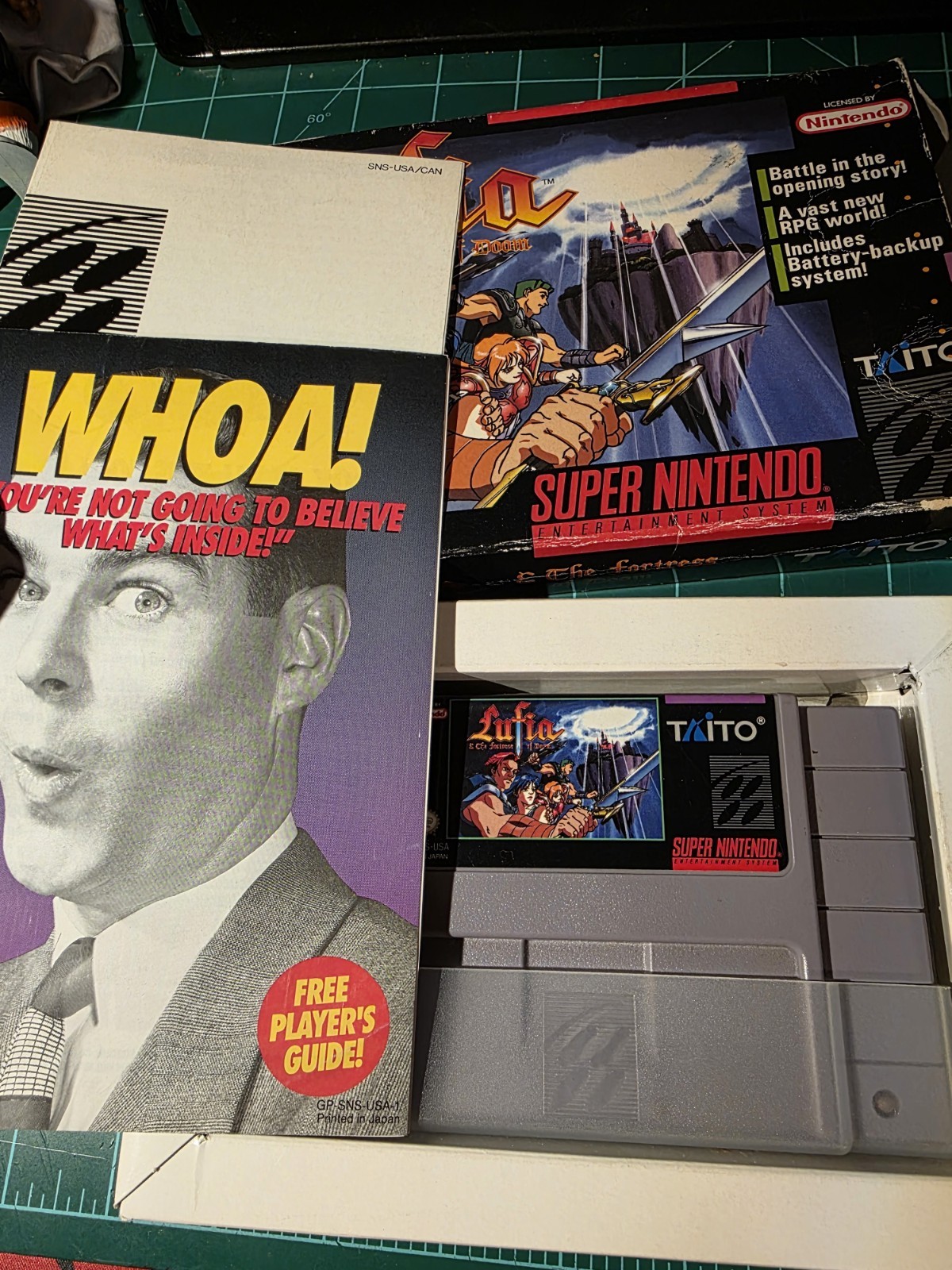 Lufia & the Fortress of Doom Nintendo SNES Boxed WORKS SEE PICS!!! No Man Or Map