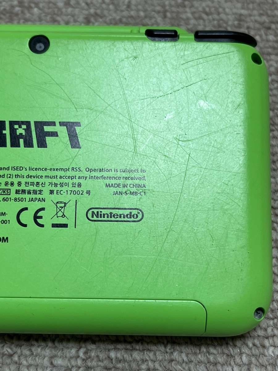 New Nintendo 2DS XL LL Minecraft Creeper Edition Console region Japanese B955