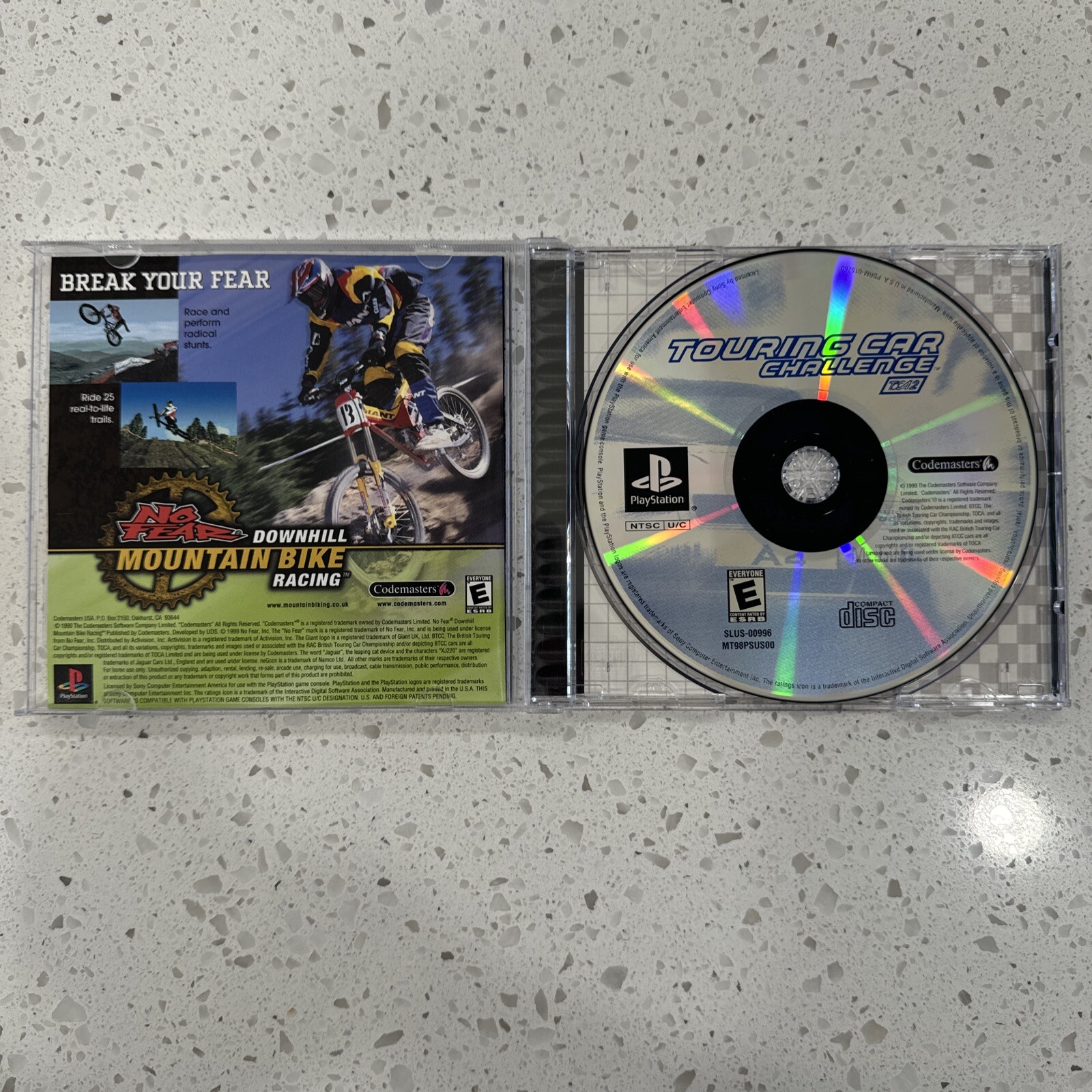 PS1 TOURING CAR CHALLENGE TOCA 2 PLAYSTATION 1 RARE BLACK LABEL COMPLETE game!