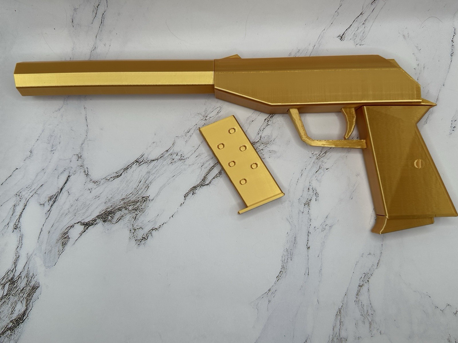 GoldenEye 007 Golden Gun Replica – Full-Size Nintendo 64 Cosplay Prop