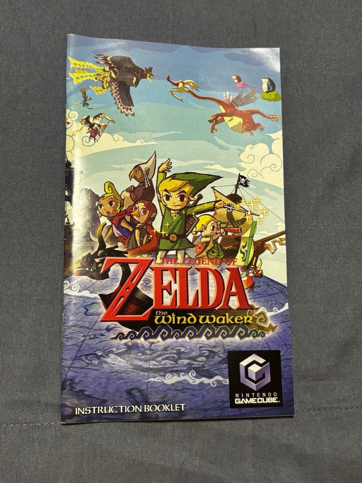 The Legend of Zelda The Wind Waker Nintendo GameCube Case, Manual & Inserts ONLY