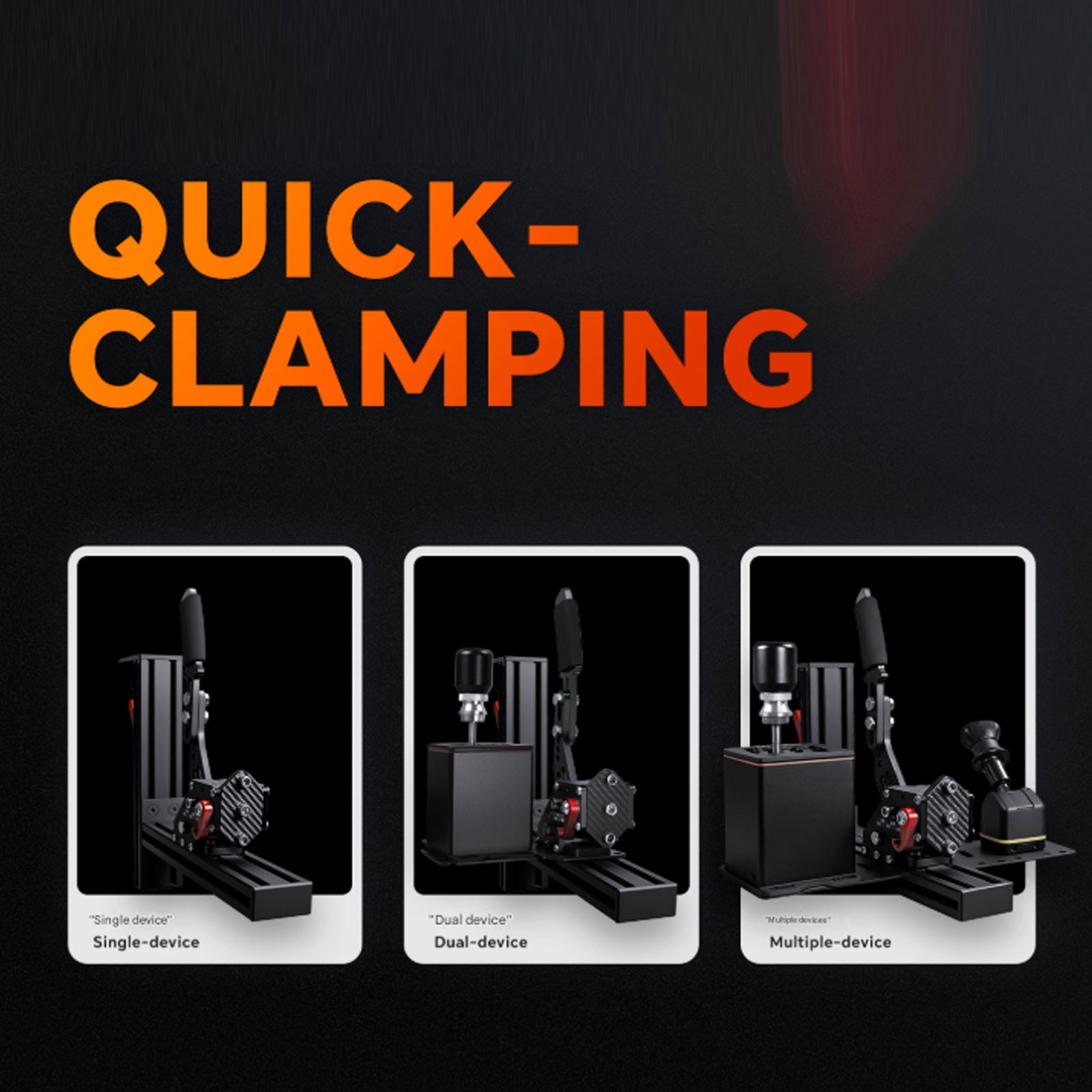 ODDOR racing game simulator quick-release Desk Mount clamp For MOZA Q1 TB-RS G27