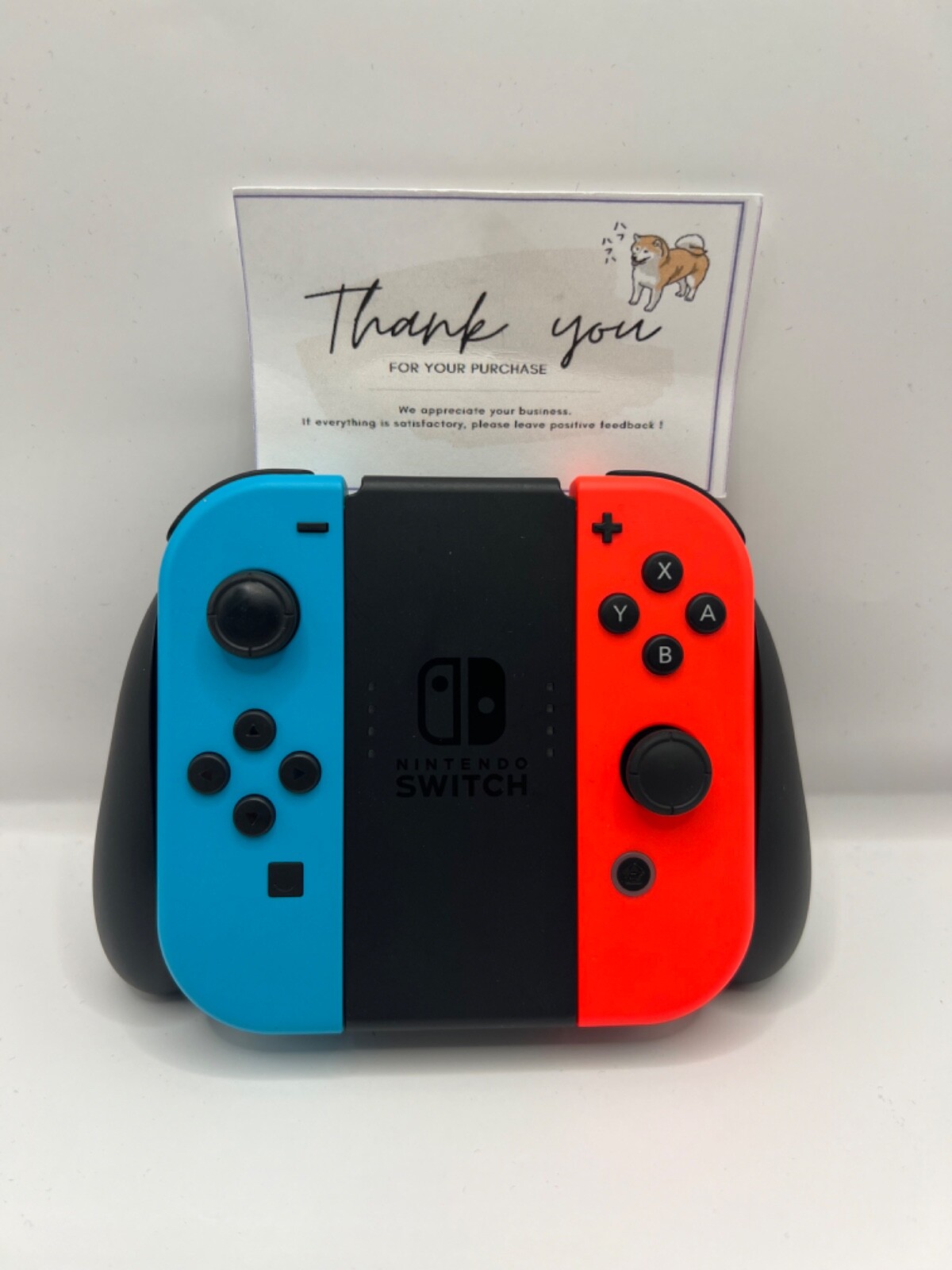 Nintendo Switch Red Blue Console HAC-001 w/ Joy Con + Dock + Charger +HDMI+BOX