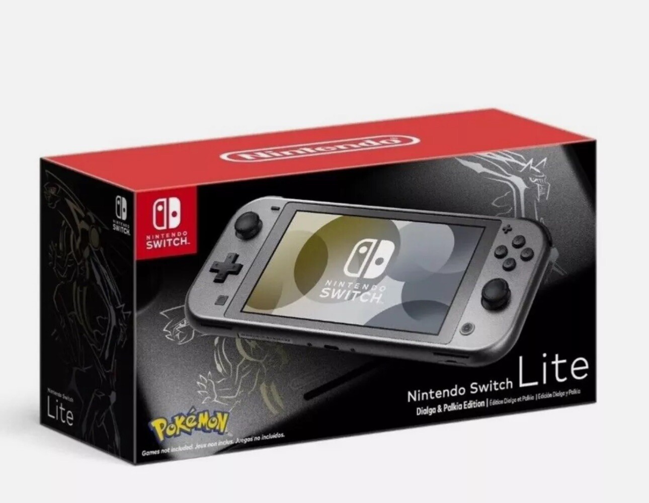 Nintendo Switch Lite – Black – Pokemon Dialga & Palkia Edi- Brand New -In Stock