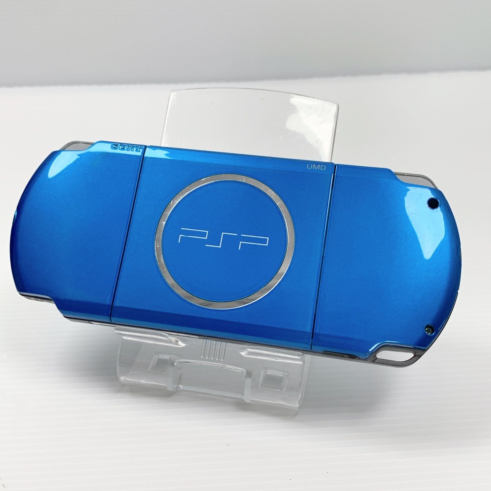PSP Playstation Portable Vibrant Blue PSP 3000 VB Console USB cable Tested Japan