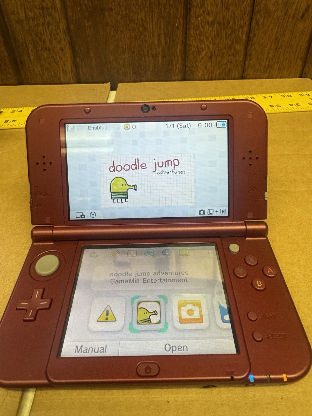 Nintendo “New” 3DS XL Metallic Red Handheld Console System RED-001