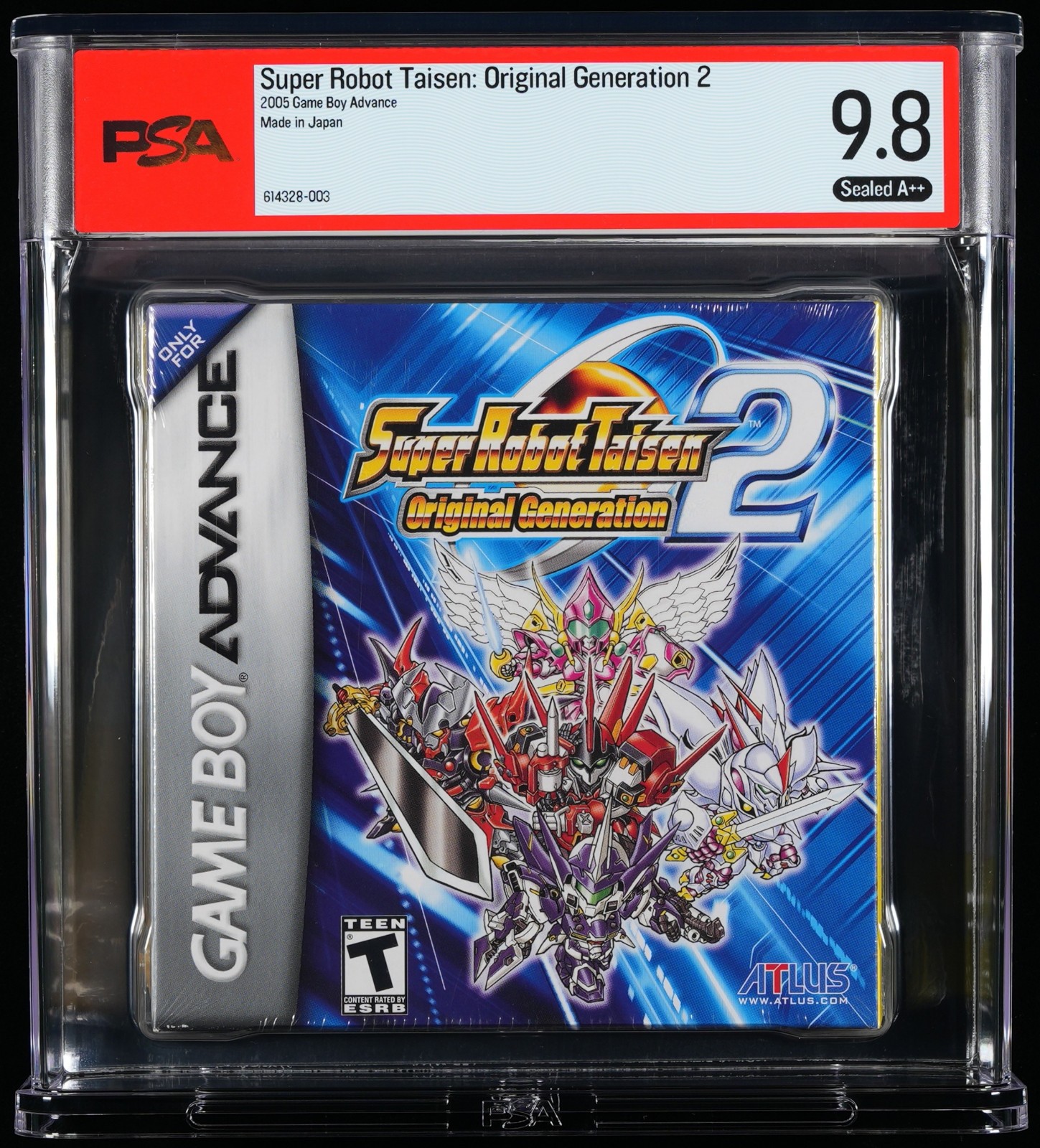 Super Robot Taisen Original Generation 2 GameBoy Advance GBA Graded PSA 9.8 A++