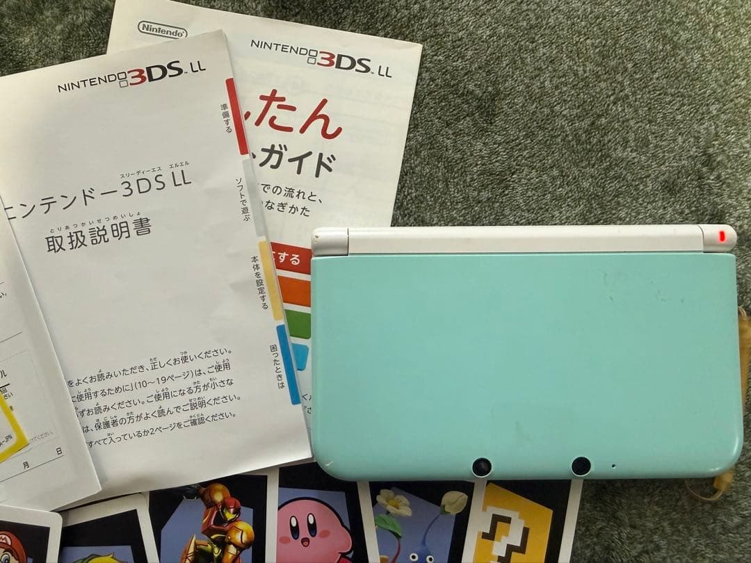 3DS/2DS/DS Nintendo 3Ds Ll Light Blue Body With Instruction Manual Japan