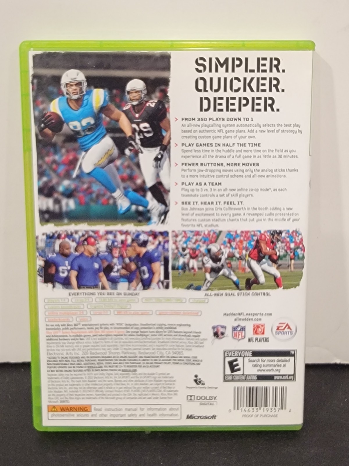 Lot of 3 Madden Xbox 360 Games 08, 11, 13