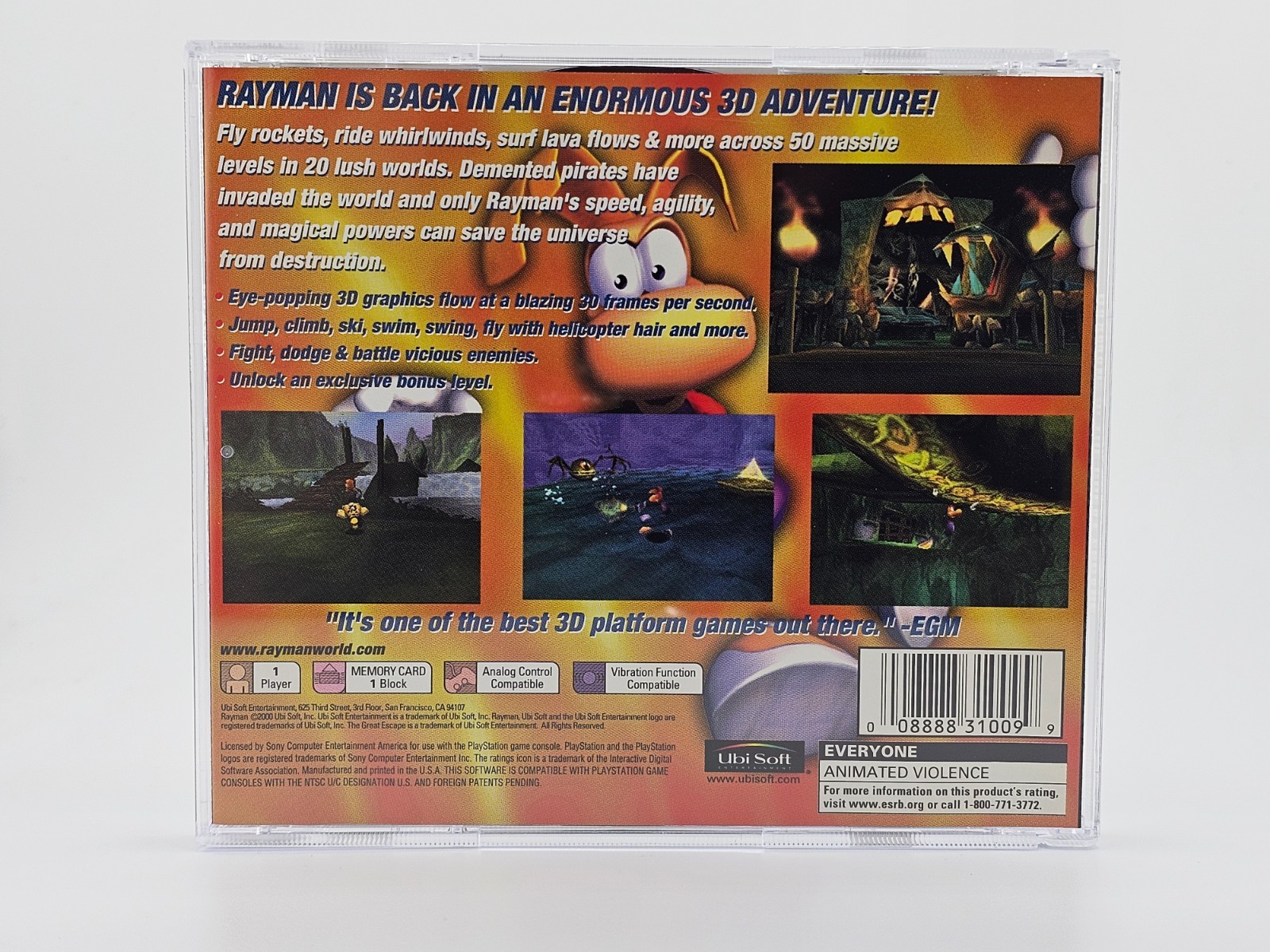 Sony Playstation 1 PS1 Rayman 2 The Great Escape CIB Cleaned & Tested