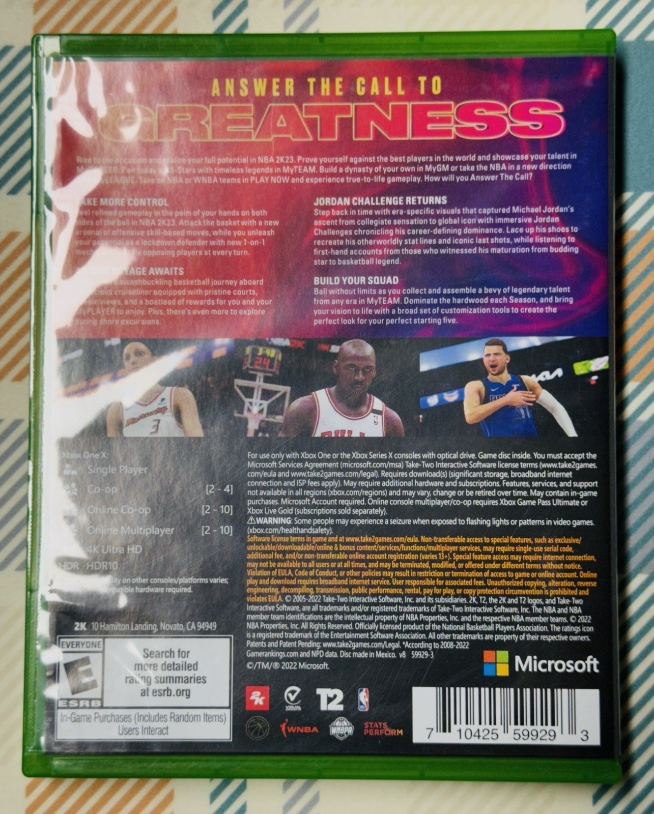NBA 2K23 – Microsoft Xbox One Tested/Works Fast Shipping With Case H1778343