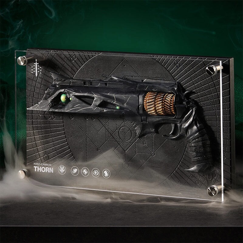 Destiny Exotic Armory Collection ‘ Thorn’ 12” Replica Plaque Replica Weapon