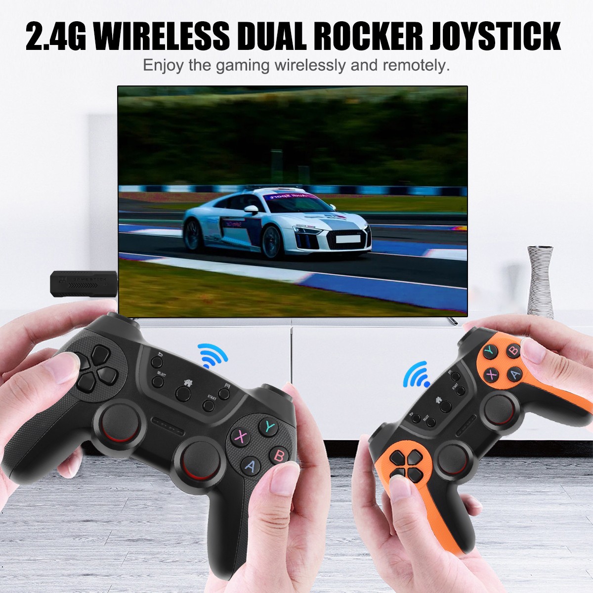 X2 Pro 4K Game Stick 35,000+ Games 256GB Dual Wireless Controllers Retro Console