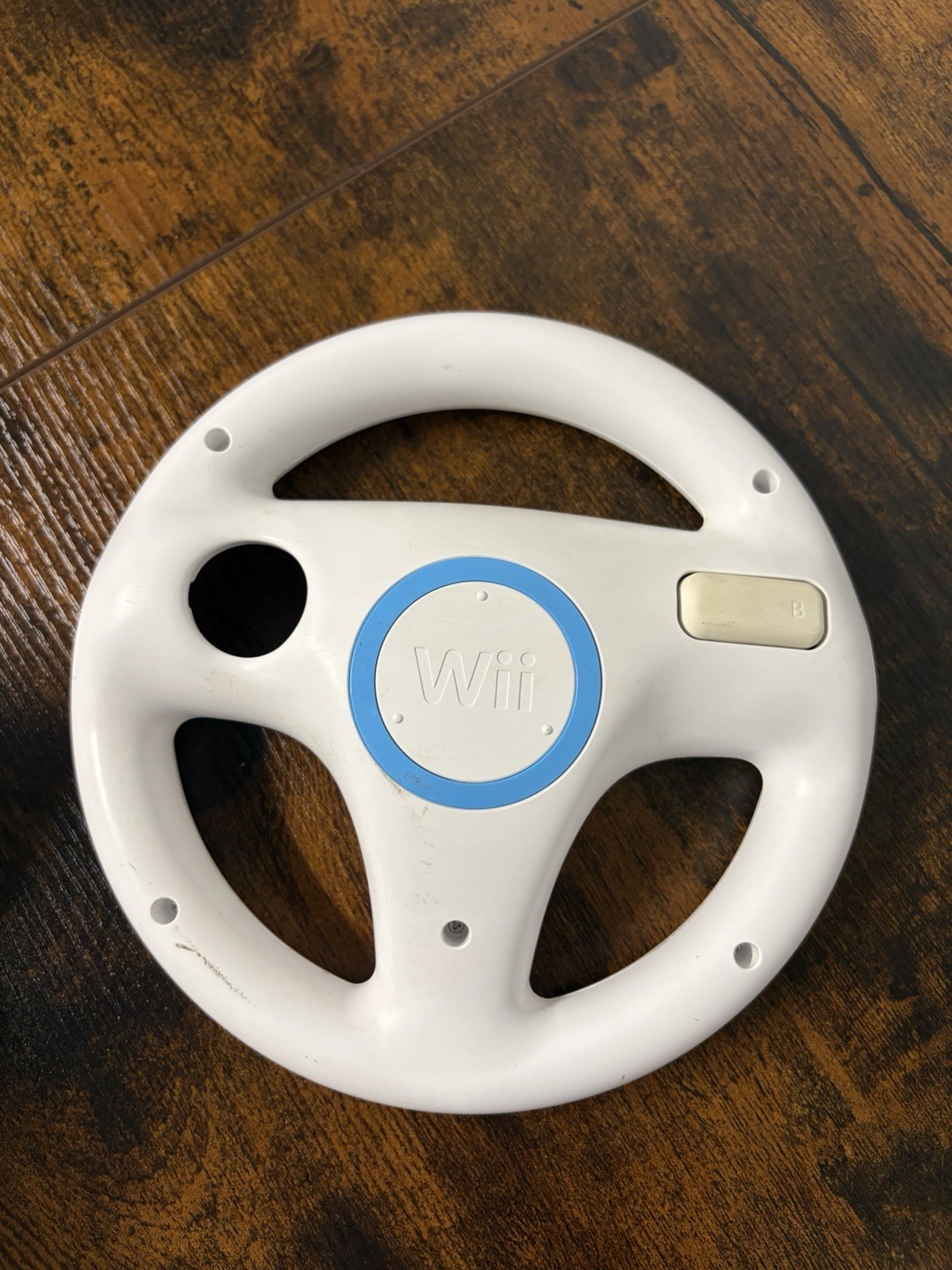 Nintendo Wii White Racing Steering Wheel for Mario Kart (RVL-024) Genuine OEM