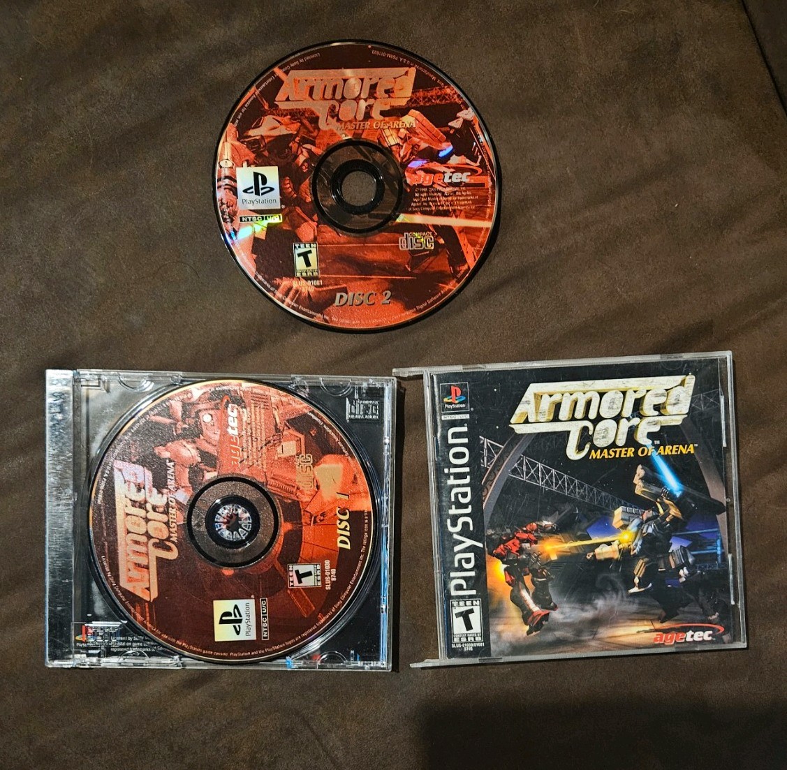 Armored Core Master of Arena PS1 CIB with Registration Card From Software Tested